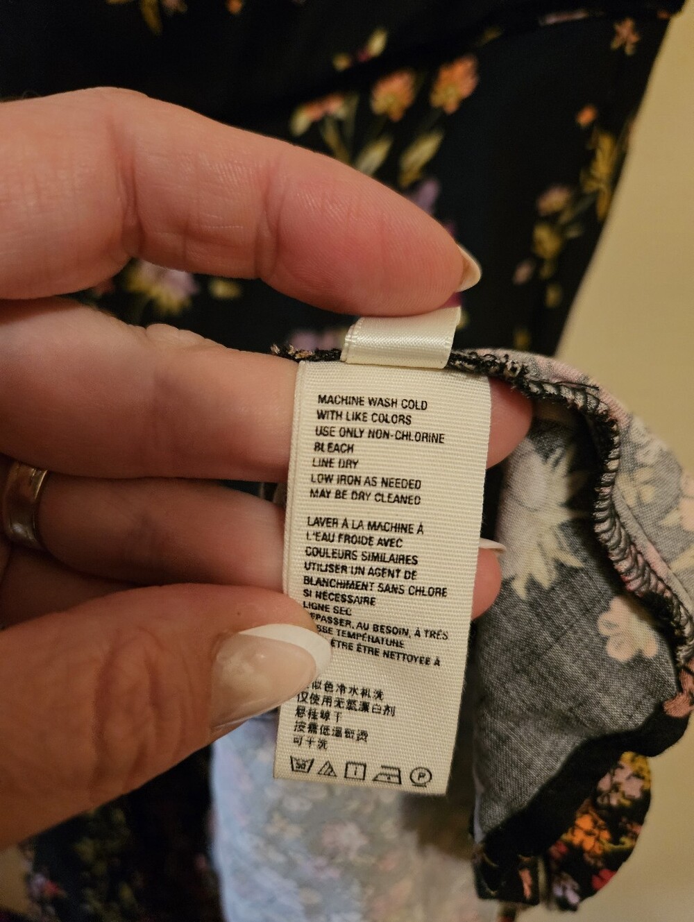 Free People Black Floral Fit & Flare Mini Dress | XS | Boho Cottagecore Fairycor - Picture 14 of 16